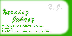 narcisz juhasz business card