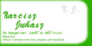 narcisz juhasz business card